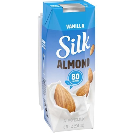 Silk Aseptic Vanilla Almond Milk 8 oz., PK18 PK18 136461